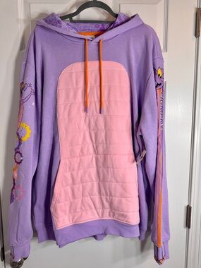 NWT Disney Parks Epcot Figment Costume Cosplay Pullover Hoodie XL